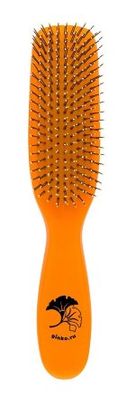 Парикмахерская щетка I LOVE MY HAIR 1501 оранжевая глянцевая M
